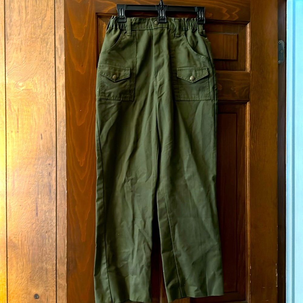 Boy Scouts of America | Off Uniform Pants Army Green, Boys 14. Waist 27.